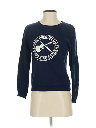 Pre-owned Apc Pullover Sweater In Blue