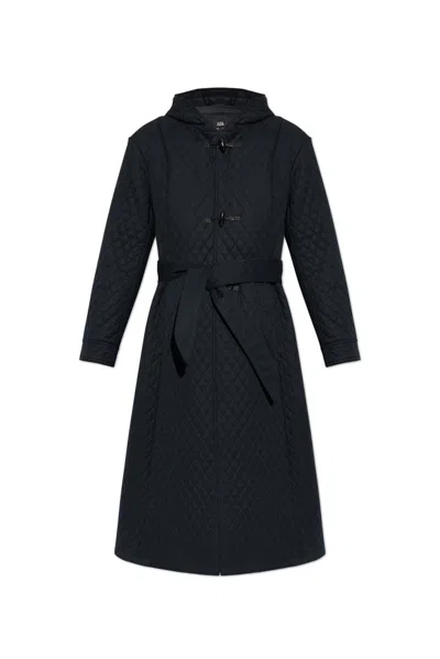 Apc Navy Katie Holmes Edition Ella Coat In Black
