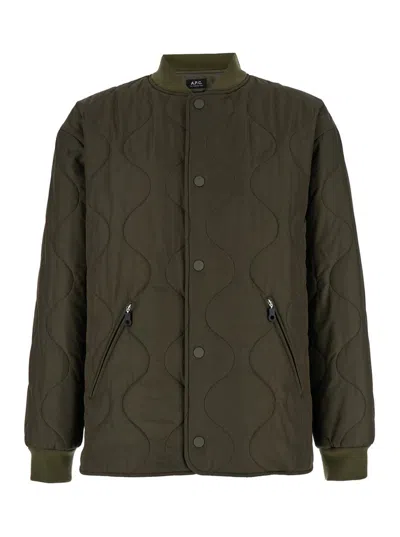 APC A.P.C. QUILTED BOMBER JACKET