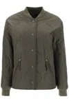 Apc Padded Quilted Bomber Jacket In Khaki