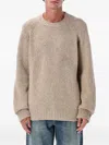 Apc A.p.c. A.p.c. Harris Crewneck Wool Jumper In Neutral