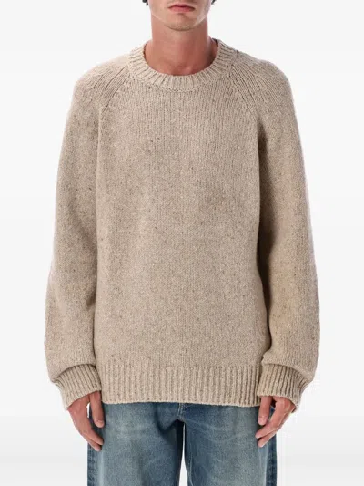 APC RAGLAN-SLEEVE SPECKLED SWEATER