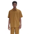 Apc Ross Shortsleeve Shirt In Cag - Tobacco