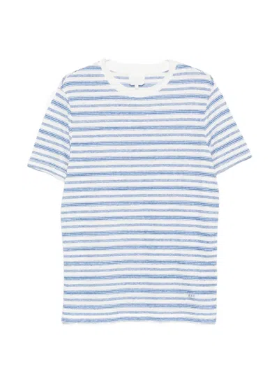A.p.c. Ray Striped T-shirt In Blue