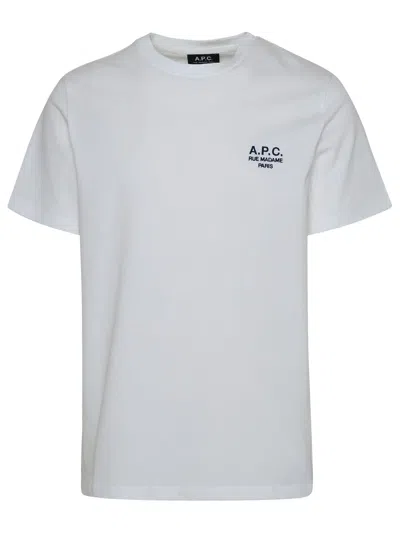 Apc Raymond White Cotton T-shirt
