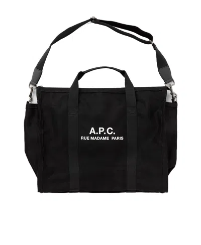 Apc Récupération Canvas Tote Bag In Black