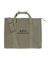 Apc Récupération Tote Bag In Green