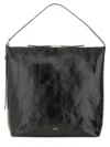 Apc Textured Shoulder Bag Adjustable Strap In Black