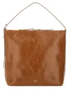 Apc A.p.c. Zip Shoulder Bag With Top Handle In Nude