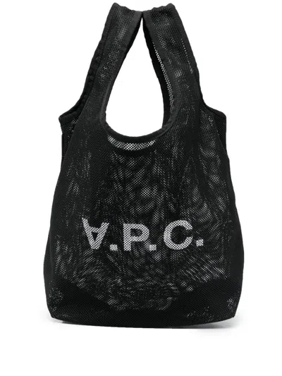 Apc A.p.c. Rebound Sac Shopping Bags In Black