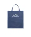 Apc A.p.c. Recovery Logo Printed Shopping Bag In Blue
