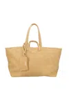 A.p.c. Rectangular Cotton Tote Bag With Versatile Carrying Options In Brown