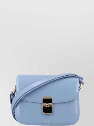 APC RECTANGULAR LEATHER SHOULDER BAG