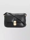 Apc Rectangular Shoulder Bag Gold-tone Hardware In Black