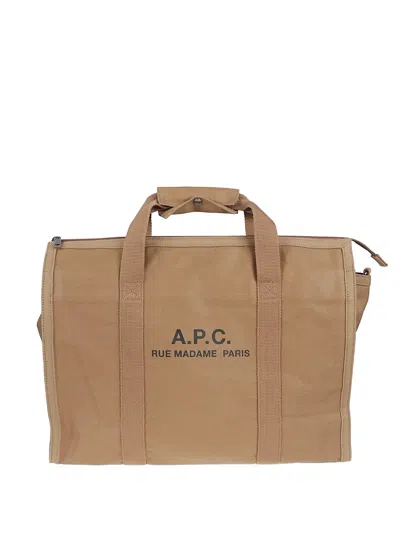 Apc Recuparation Logo-print Holdall In Brown