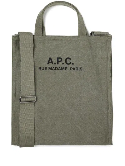 Apc A.p.c. Recuperation Cabas Bags In Green