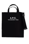 Apc Récupération Canvas Shopping Bag In Black