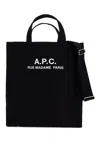 Apc Récupération Canvas Shopping Bag In Black
