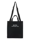 Apc Récupération Canvas Shopping Bag In Noir (black)