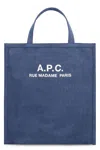 Apc A.p.c. Recovery Logo Printed Shopping Bag In Navy