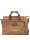 Apc Recuperation Gym Logo-detail Tote Bag In Brown