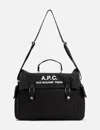 Apc A.p.c. Men Shoulder Bag With Logo In Black