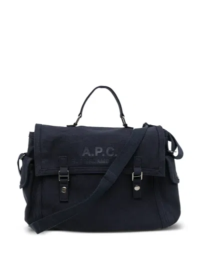 A.p.c. Recuperation Satchel In Blue