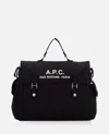 Apc A.p.c. Men Shoulder Bag With Logo In Black