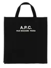 Apc Recovery Logo Printed Shopping Bag In Black
