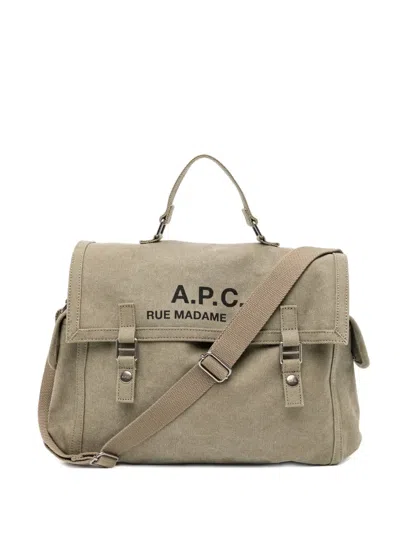A.p.c. Recuperation Tote Bag In Gray