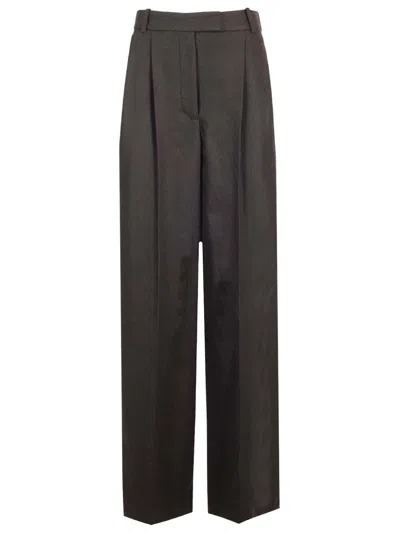 Apc Joseon Wool Straight Pants In Black