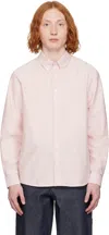 Apc Red & White Greg Shirt In Gaa Red