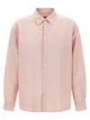 Apc A.p.c. 'boyfriend Brodée' Shirt In Red