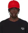 Apc Red Charlie Baseball Cap In Gaa Red