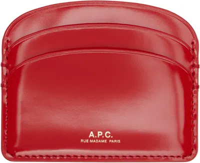 Apc Red Demi-lune Card Holder