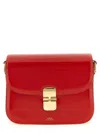 A.p.c. Grace Small Shoulder Bag Adjustable Strap In Red