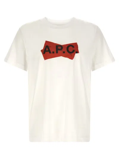 A.P.C. A. P.C. MEN RED SCOTCH ROUGE T-SHIRT, XL LUXURY T-SHIRTS FOR MEN DARVEYS