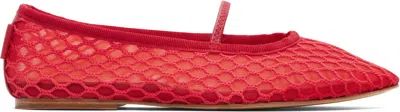 Apc Red Swan Ballerina Flats