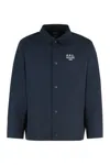 Apc A.p.c. Regis Cotton Blend Overshirt In Blue
