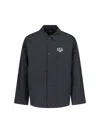 Apc Regis Logo-embroidered Shell Jacket In Black