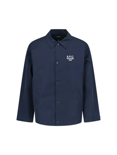 Apc Regis Jacket In Blue
