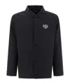Apc Overshirt Regis In Misto Cotone In Black