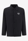 Apc Overshirt Regis In Misto Cotone In Black
