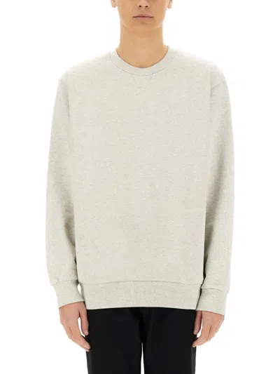 Apc A.p.c. Men Sweatshirt With Logo In White