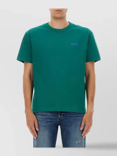 Apc Relaxed Fit Crew Neck T-shirt In Green