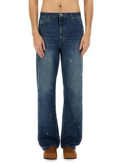 Apc A.p.c. Relaxed Fit Straight Leg Jeans In Denim