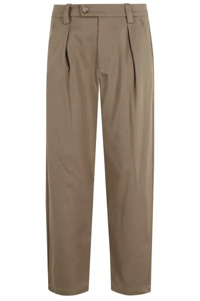 Apc A.p.c. Relaxed Fit Pants With Renato Pattern In Brown