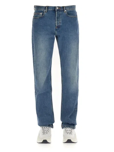 Apc A.p.c. Relaxed Fit Straight Leg Jeans In Blue