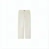 Apc Relaxed-fit Straight-leg Pants With High Waist In White