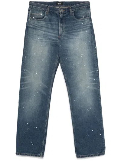 Apc Relaxed Jeans In Blue